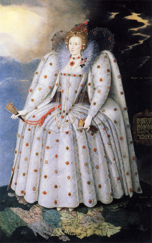 마르퀴스 헤이라에르츠 ‘엘리자베스 1세 여왕’, 1592년.