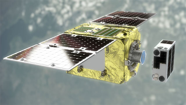 22일 한국의 차세대 중형위성과 함께 우주로 발사된 민간 최초의 우주쓰레기 청소 위성. 일본 영국 싱가포르 다국적 우주 벤처인 아스트로스케일이 개발했다. 아스트로스케일 제공