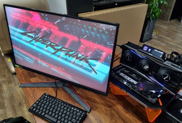 사이버펑크 2077 구동 테스트 (출처=IT동아)