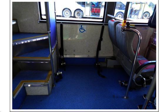 이 사건 버스의 교통약자용 좌석 설치 공간(대법원 제공)© 뉴스1