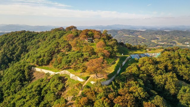 부여 가림성(성흥산) 전경.(부여군 제공)© 뉴스1