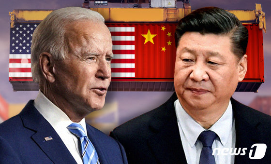 조 바이든 미국 대통령(왼쪽)과 시진핑 중국 국가주석 © News1