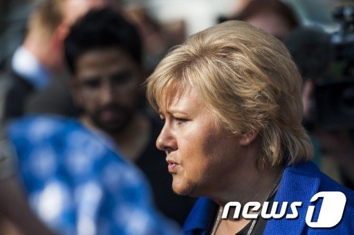 에르나 솔베르그  노르웨이 총리. © AFP=뉴스1
