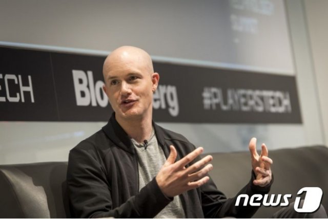 브라이언 암스트롱 코인베이스 창업자. 블룸버그 갈무리