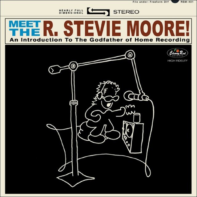 미국 음악가 R 스티비 무어의 1970, 80년대 발표곡 모음집인 ‘Meet the R Stevie Moore!’(2008년) 앨범 표지. 무어는 로파이 음악의 선구자이자 DIY 홈리코딩의 대부라 불린다.