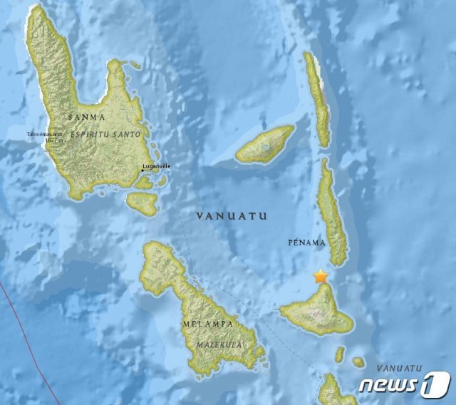 남태평양 파푸아뉴기니 옆 솔로몬 제도에 위치한 바누아투 © News1