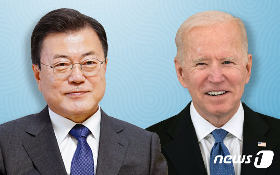문재인 대통령(왼쪽)과 조 바이든 미국 대통령 © News1