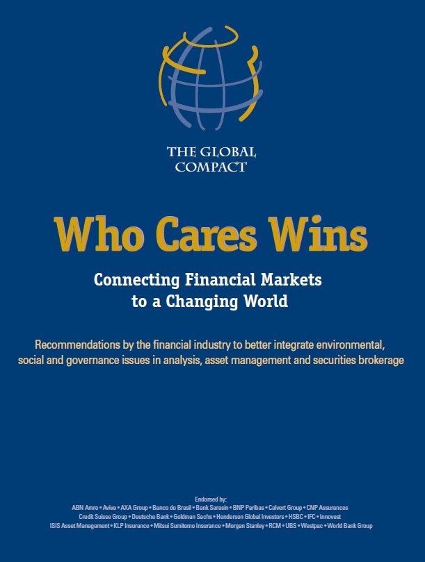 유엔글로벌콤팩트의 ‘Who Cares Wins’ 보고서