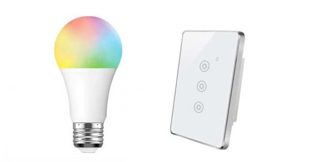 스마트 전구와 스마트 스위치 (출처=텐플)