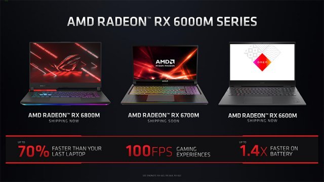 ?? ??? ?? ??? RDNA2 ?? AMD RX 6000 M ??? ??? ??. ??=AMD