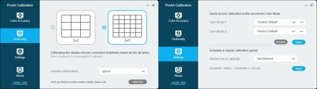 ASUS ProArt Calibration 앱 화면 (출처=IT동아)