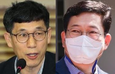진중권 전 동양대 교수, 민주당 송영길 대표. 뉴스1, 페이스북