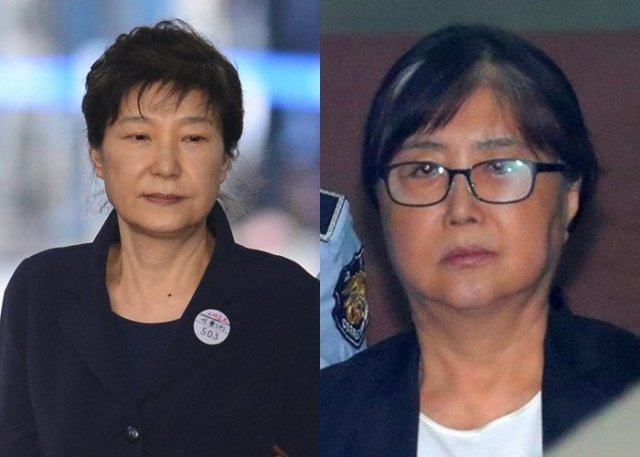 박근혜 전 대통령, 최서원(왼쪽부터). 사진=동아일보DB, 뉴시스