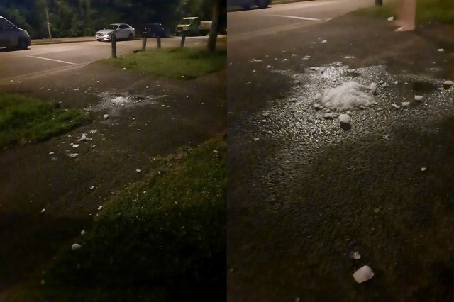 영국에서 한밤중 하늘에서 딱딱하게 언 사람 대변이 떨어지는 일이 발생했다. (Solent news 갈무리) © 뉴스1