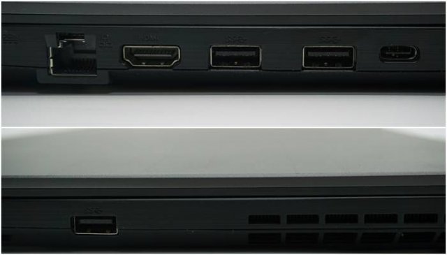 TUF FX506HM의 외부 단자 구성. USB 타입 A 위주 구성에 썬더볼트4를 더했다 (출처=IT동아)