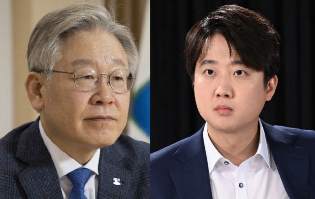 왼쪽부터 이재명 경기도지사. 이준석 국민의힘 대표