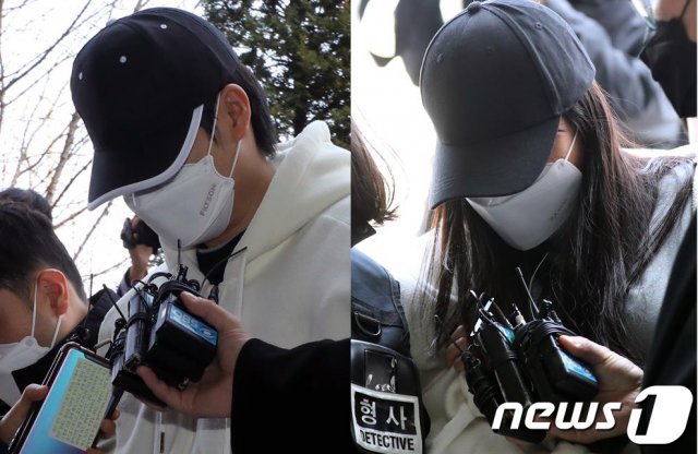 계부 A씨(27, 사진 왼쪽)와 친모 B씨(28)/뉴스1 © News1