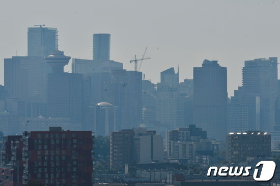 2021년 6월 29일 캐나다 서부에 들이닥친 폭염으로 도시가 달아오르고 있다. © AFP=뉴스1