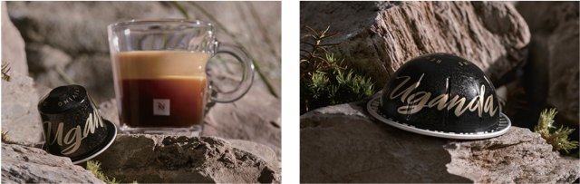 희소성 있는 샌들우드 향과 우아한 꽃 향을 선사하는 야생 그대로의 풍부한 아로마가 특징인 커피 ‘아마하 아웨 우간다’. 오리지널은 에스프레소(40mL) 또는 룽고(110mL), 버츄오는 그랑 룽고(150mL)로 만나볼 수 있다.