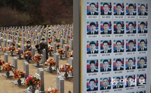 국립대전현충원 천안함 46용사 묘역. 원대연 기자 yeon72@donga.com