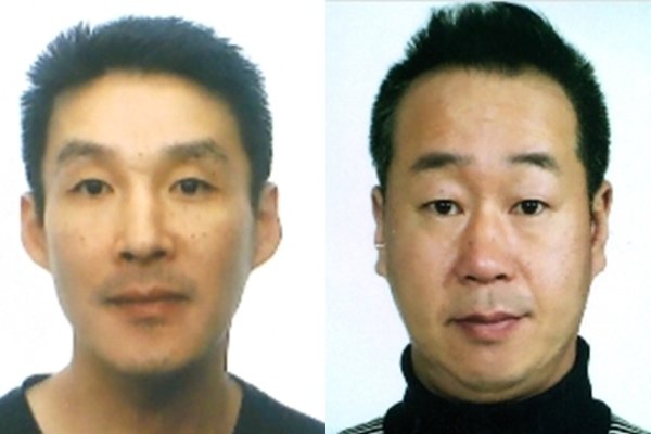 백광석(좌), 김시남. 제주경찰청