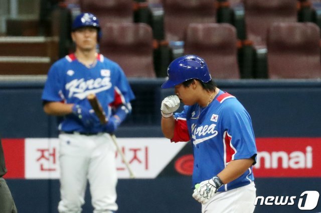 야구대표팀의 4번 타자 강백호. /뉴스1 © News1