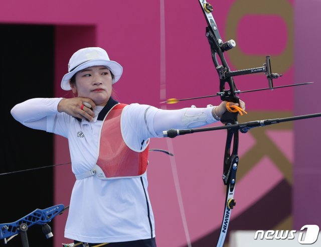 한국 양궁 대표팀 강채영.  2021.7.25/뉴스1 © News1