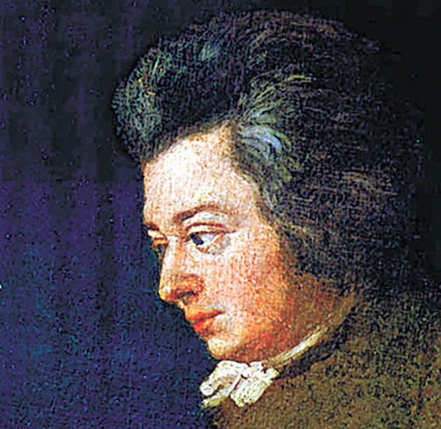 요제프 랑게 ‘피아노 앞의 모차르트’, 1789년.