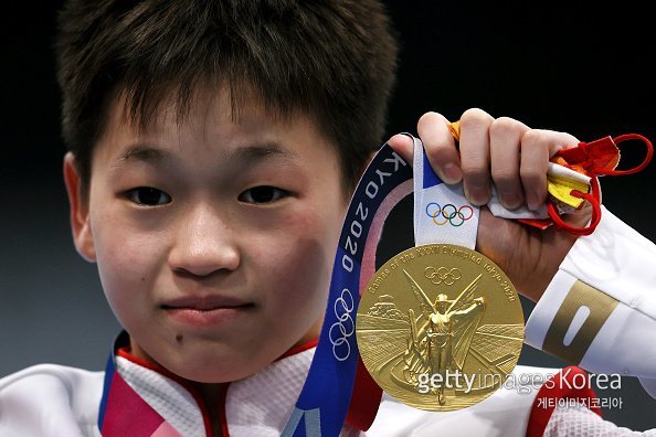 2020 도쿄올림픽 중국 여자 다이빙 금메달리스트 취안훙찬. (GettyImages)/코리아