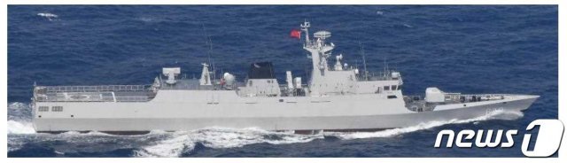 중국 해군의 056형(장다오급) 초계함 (일본 방위성 통합막료감부) © 뉴스1