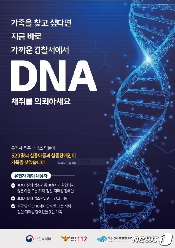 DNA채취 홍보.(고흥경찰서 제공)/뉴스1 © News1