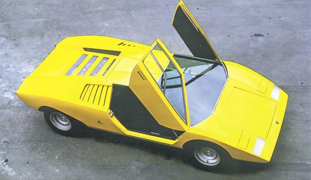 50년 전 선보여 보는 이들에게 충격을 던진 오리지널 쿤타치 LP 500 콘셉트카. Automobili Lamborghini S.p.A. 제공