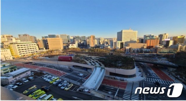 서울 남산 예장자락 공영 주차장 전경 사진.(서울시제공)© 뉴스1