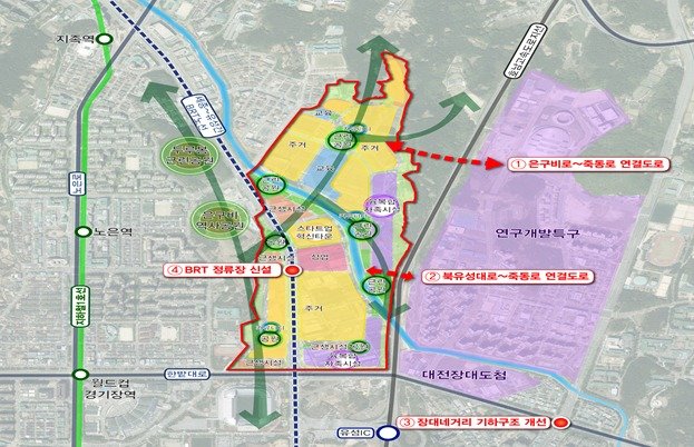 대전 죽동2 지구 위치(국토교통부 제공) © 뉴스1