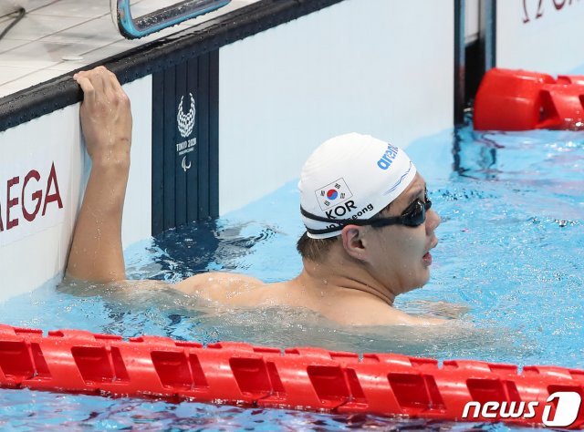 리우 수영 3관왕‘ 조기성이 30일 열린 2020 도쿄 패럴림픽 수영 남자 자유형 200m(S4) 예선에서 전체 7위를 기록, 결선에 진출했다. (사진공동취재단)  © 뉴스1