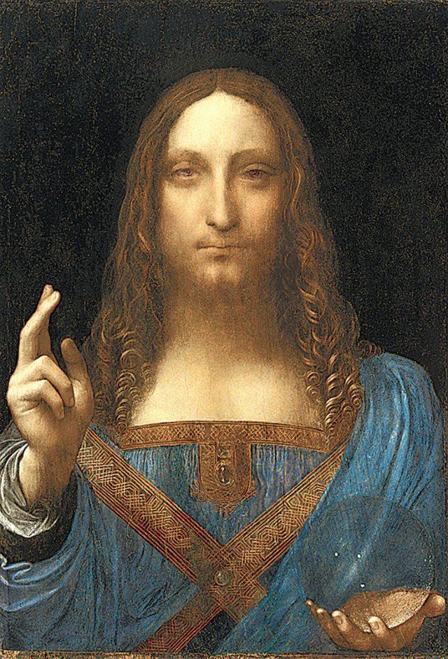 레오나르도 다빈치 ‘살바토르 문디’, 1500년경.