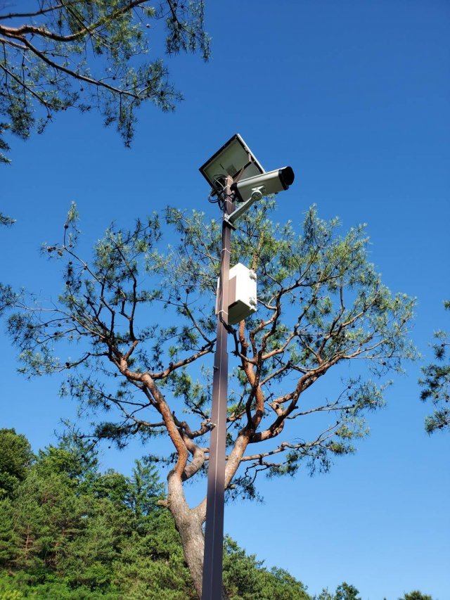 골프장에 설치된 카탈로닉스의 NDVI 카메라. 출처 = 카탈로닉스