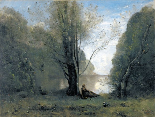 9월의 아름다운 햇살과 바람은 뜻 모를 아쉬움을 추억 저편에서 불러내곤 한다. 프랑스 화가 코로의 유화 ‘고독, 비장 마을의 추억’(1866년).