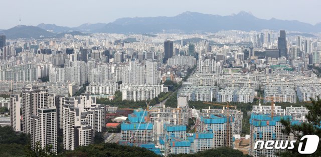 서울 강남·서초구 일대 아파트 단지의 모습. 2021.9.6/뉴스1 © News1