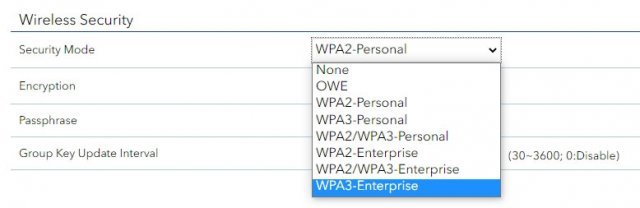 WPA3-엔터프라이즈급 192비트 보안 모드를 지원한다 (출처=IT동아)