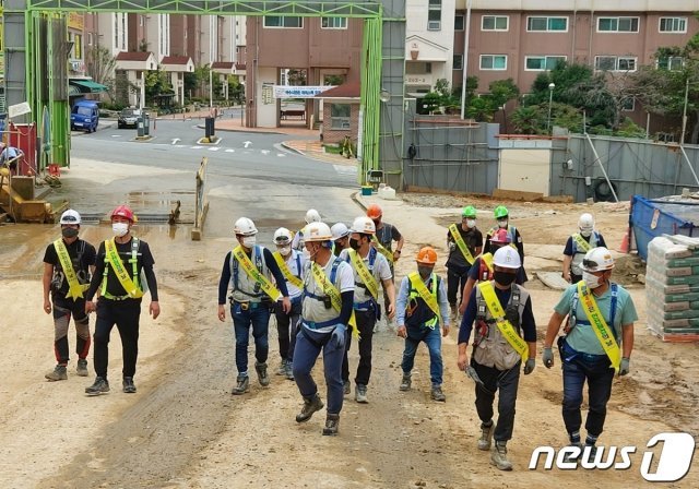 부영그룹의 전남 여수 여수웅천택지지구 신축 아파트 공사현장(부영 제공, 기사 내용과 직접 관련은 없음) 2021.9.13/뉴스1