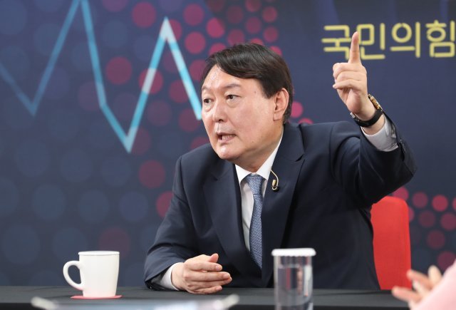 국민의힘 대선주자인 윤석열 전 총장. 사진공동취재단