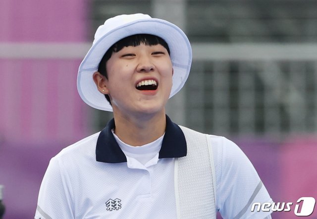 여자 양궁 대표팀의 안산. /뉴스1 © News1