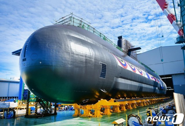 3000톤급 국산 잠수함 (장보고-Ⅲ 배치-Ⅰ) 3번함 ‘신채호함’ (해군 제공) © 뉴스1