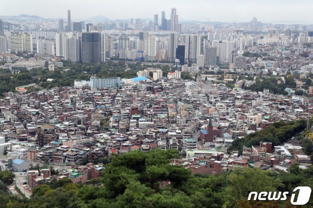 서울시내 빌라촌의 모습. 2021.9.28/뉴스1 © News1