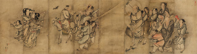 단원 김홍도의 군선도(1776년·국보 제139호). 리움미술관 고미술 상설전에서는 군선도를 포함한 19점의 한국 고서화를 감상할 수 있다. 리움미술관 제공