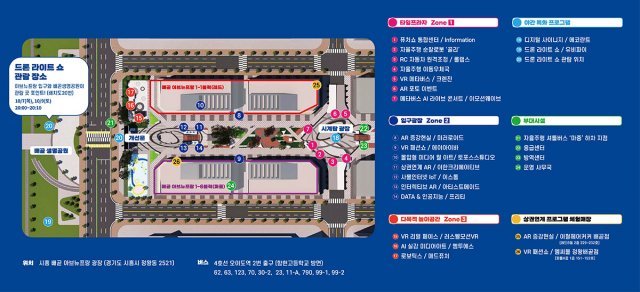 퓨처쇼 2021 행사 진행 장소 및 위치 개요. 출처=퓨처쇼2021