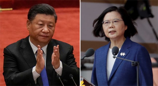 시진핑 중국 국가주석(왼쪽 사진)은 9일 베이징 인민대회당에서 열린 신해혁명 기념 연설에서 “대만과의 통일은 반드시 실현돼야 
한다”고 강조하면서 ‘통일’을 12차례나 언급했다. 하루 뒤인 10일 차이잉원 대만 총통은 타이베이에서 열린 건국기념일 행사에 
참석해 “대만의 미래는 대만인이 결정한다”고 맞받았다. 베이징·타이베이=AP 뉴시스