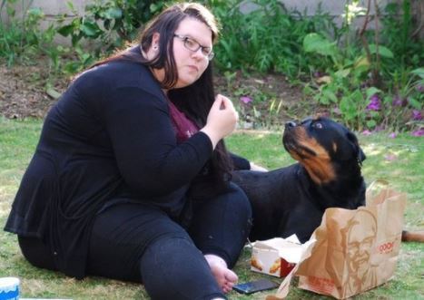 체중 감량을 하기 전의 비키 채퍼. (트위터 갈무리) © 뉴스1