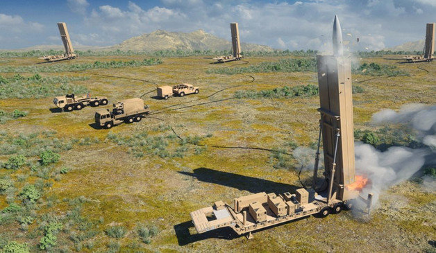 미군의 극초음속 미사일 ‘장거리극초음속무기’(LRHW) 상상도 (록히드마틴) © 뉴스1